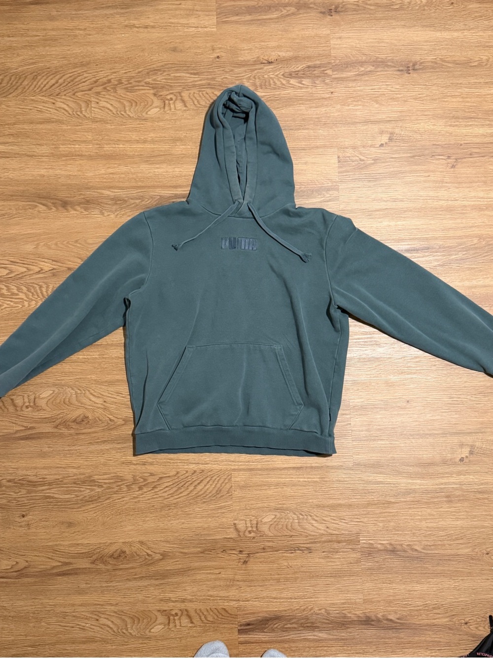 Men's Dark Teal Hooded Sweatshirt - Unbranded